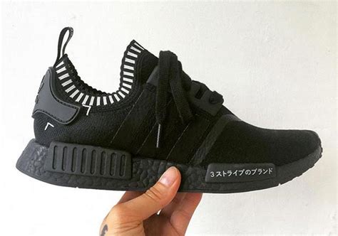 adidas nmd schwarz billig|Adidas NMD with japanese writing.